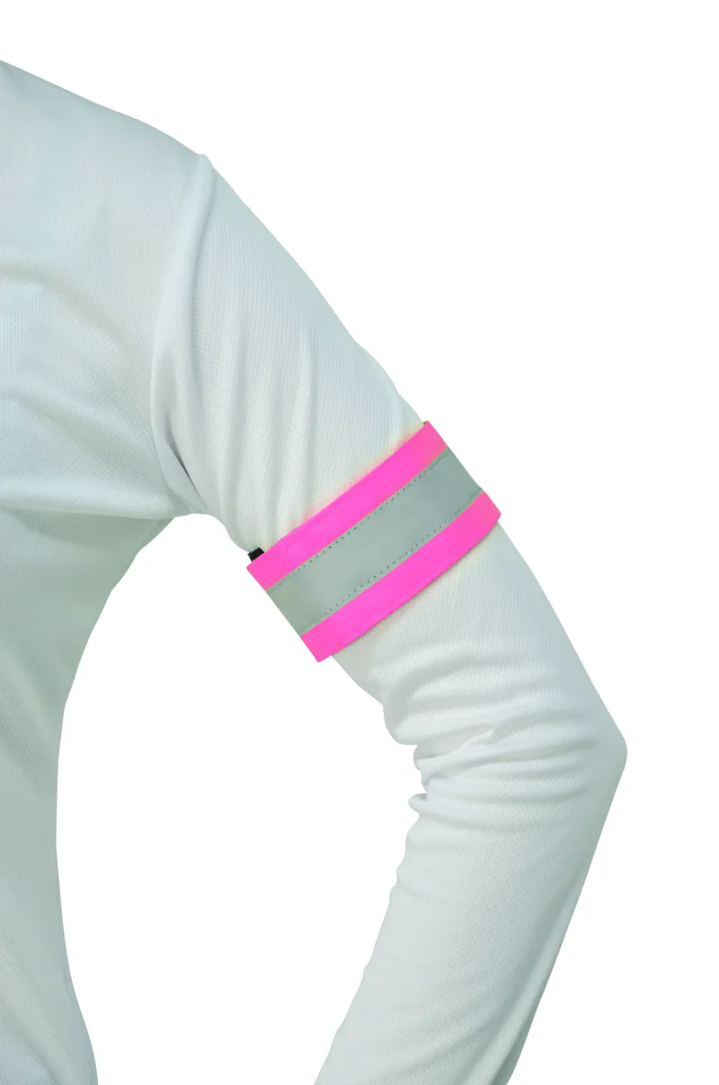 Hy Equestrian Viz Reflector Arm/Leg Wraps - Pink